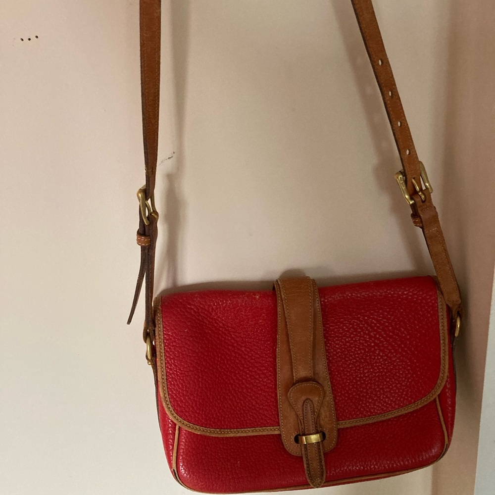 Vintage Dooney and Bourke Equestrian All Weather Leather Crossbody